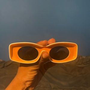 Yellow Loewe dupe sunglasses